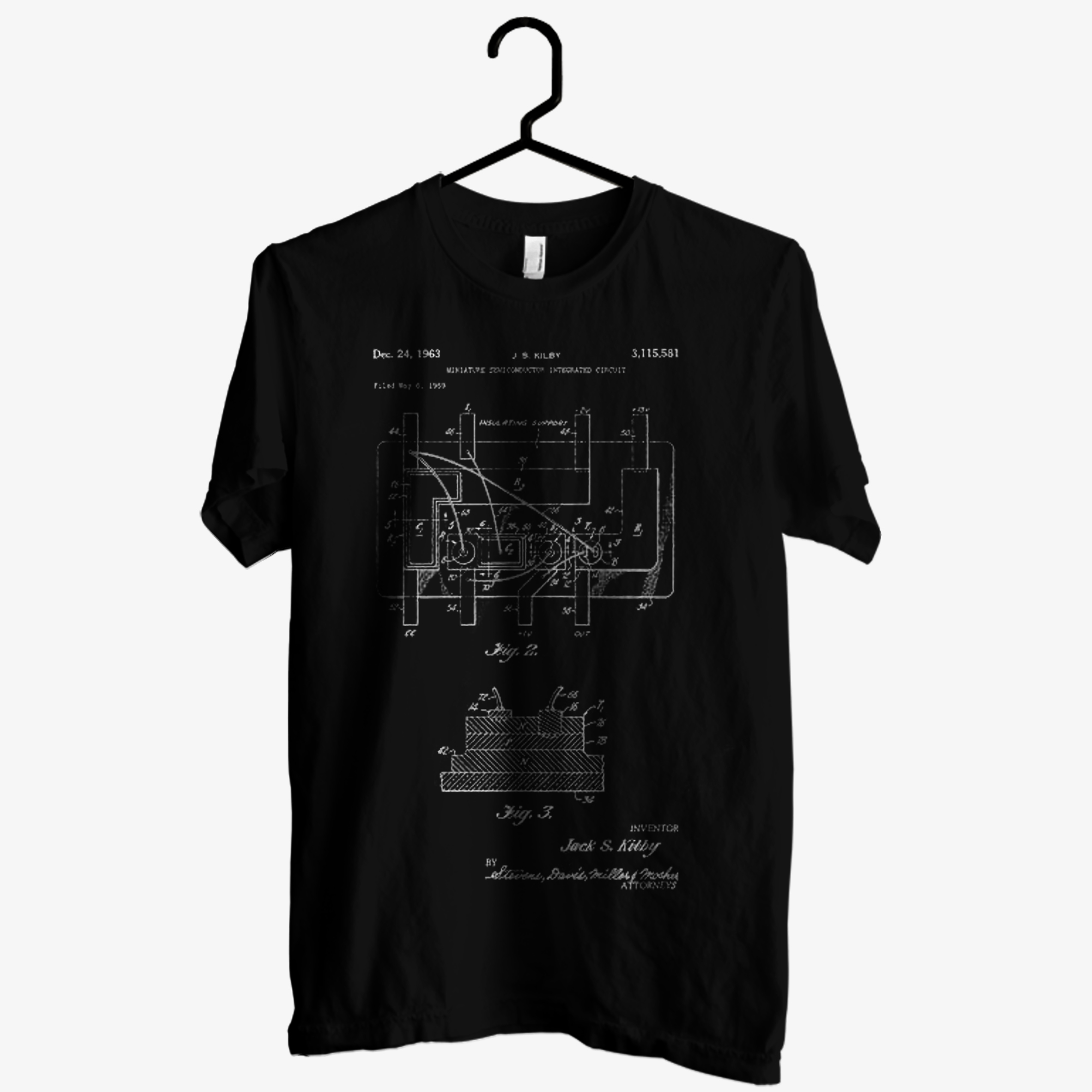 First Integrated Circuit Patent T shirt