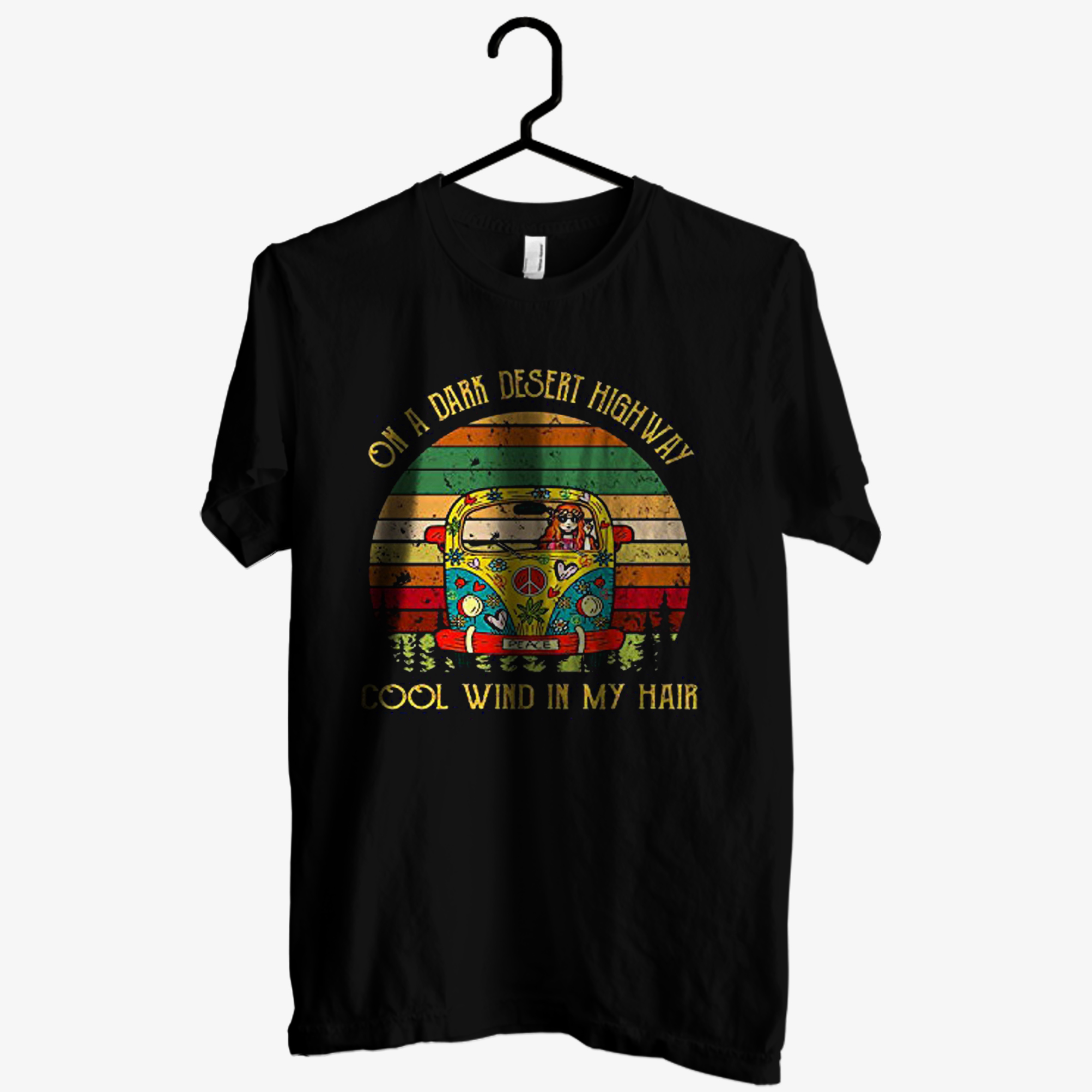 On A Dark Desert Highway T shirt