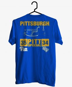 Pittsburgh Panthers Pitt Special Football T shirt Back