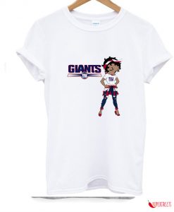 Betty Boop New York Giants Throwback T-shirt