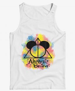 Deathly Hallows Symbol Mickey Mouse Head Tank Top