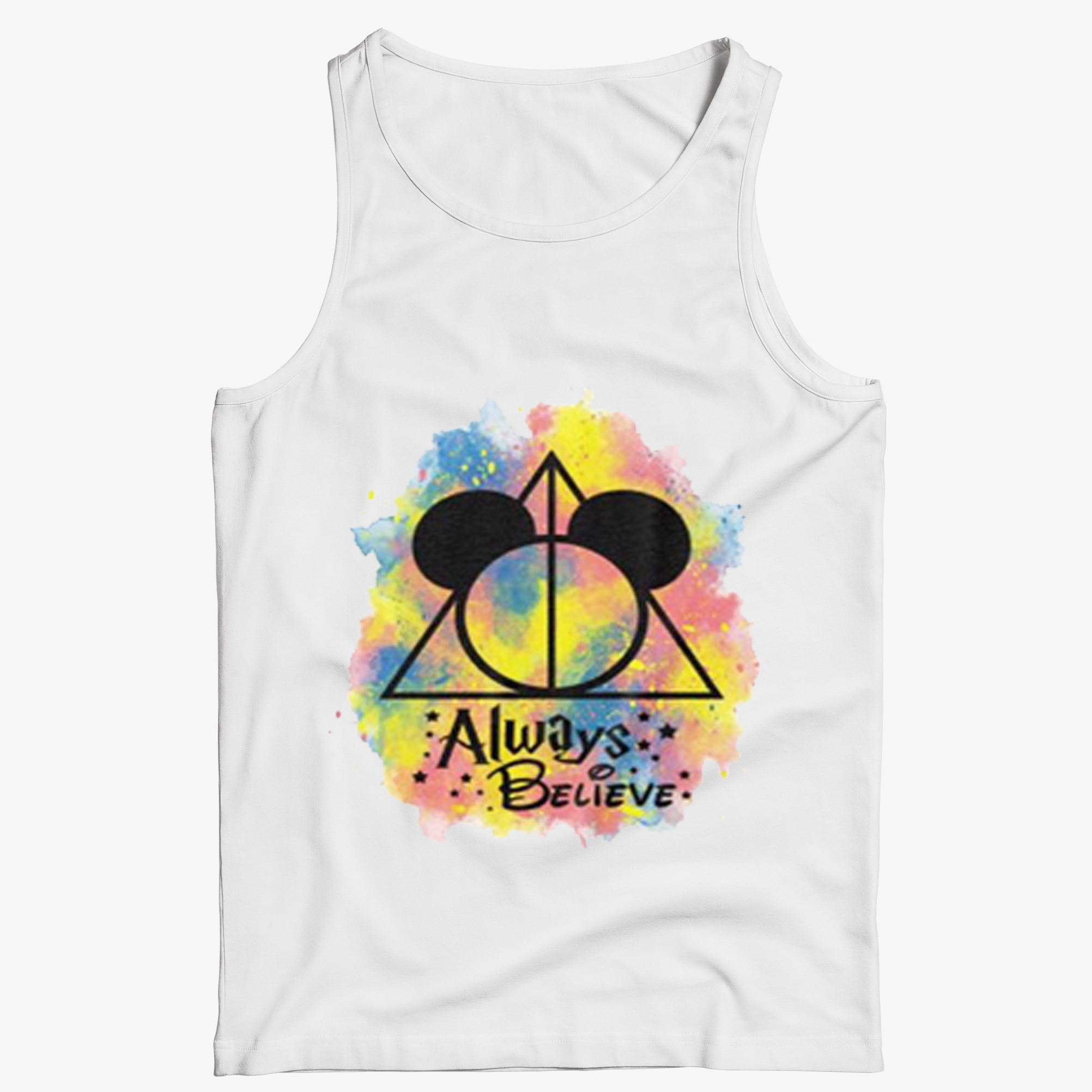 Deathly Hallows Symbol Mickey Mouse Head Tank Top