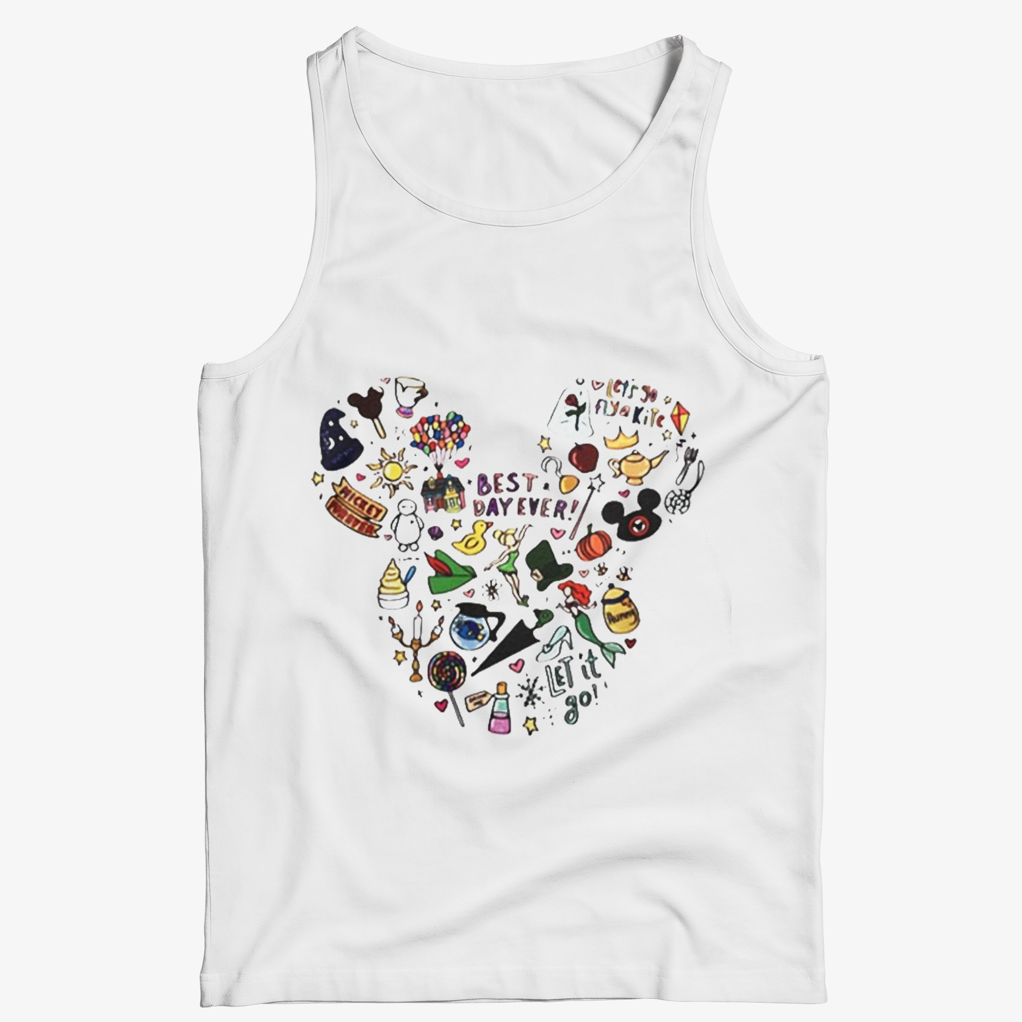 Mickey Mouse Head Best Day Ever Tank Top