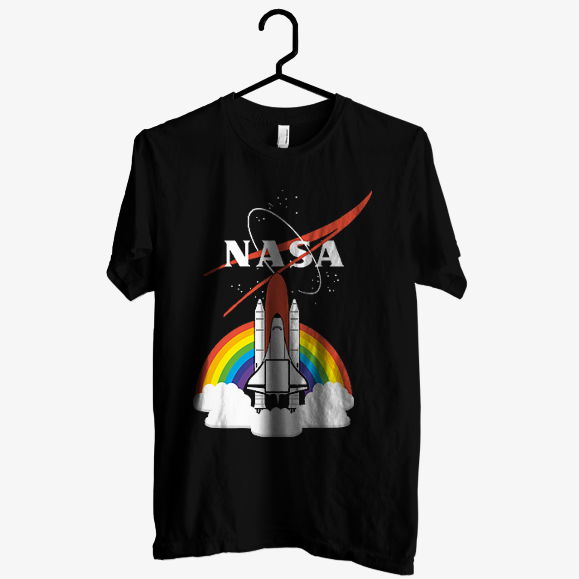 Nasa Rocket Scientist Rainbow T shirt