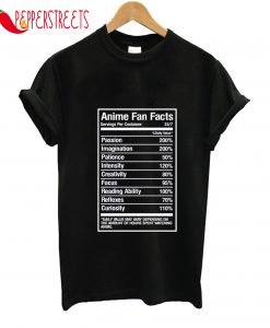 Anime Fan Facts Daily Value May Way Vary Depending T-Shirt