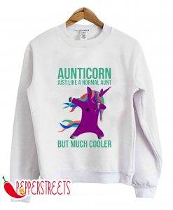 Aunticorn Unicorn Gift For Cool Aunt Sweatshirt