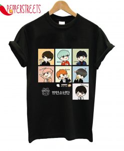 BTS Cartoon Printed In 2020 T-Shirt