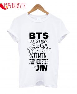 BTS Jungkook Suga Hope Jimin Rap Monster T-Shirt