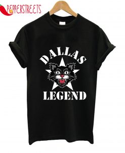 Black Cat Dallas Legend Football T-Shirt