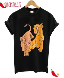 Disney Stylish The Lion King King of the Jungle Cartoon Print T-Shirt