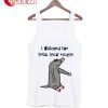 Funny Blind Mole Watched Solar Eclipse Cartoon Tank Top
