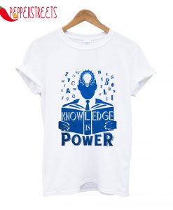 Knowledge Is Power Reading Book Light Bulb T-Shirt