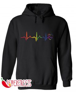 LGBT Rainbow Gay Pride Heartbeat Hoodie