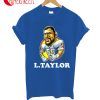 Lawrence Taylor New York Retro Vintage Football Cartoon T-Shirt