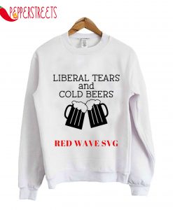 Liberal Tears And Cold Beers Red Wave Svg