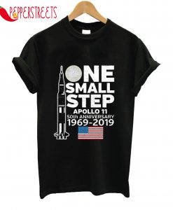 One Small Step Apollo 11 Anniversary 1969-2019 T-Shirt