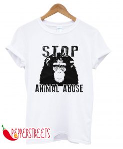 STOP ANIMAL ABUSE T-SHIRT