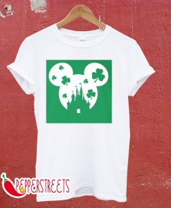 St. Patrick's Day Shamrock Mouse Castle T-Shirt