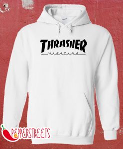 Thrasher Magazine White Hoodie