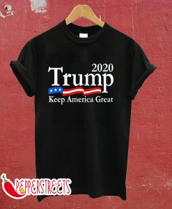 Trump 2020 Keep America Great USA Flag T-Shirt