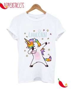 Unicorn Drawing Dab Clothing T-Shirt