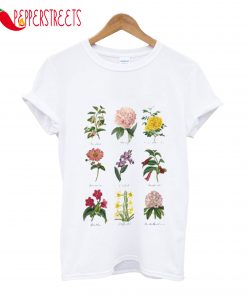 Vintage Botanical Floral Flower T-Shirt