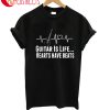 Guitar Is Life Hearts Have Beats T-Shirt