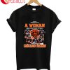 Never Underestimate A Woman And Chicago Bears T-Shirt