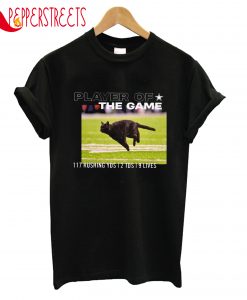 Player Of The Game Dallas Black Cat T-Shirt