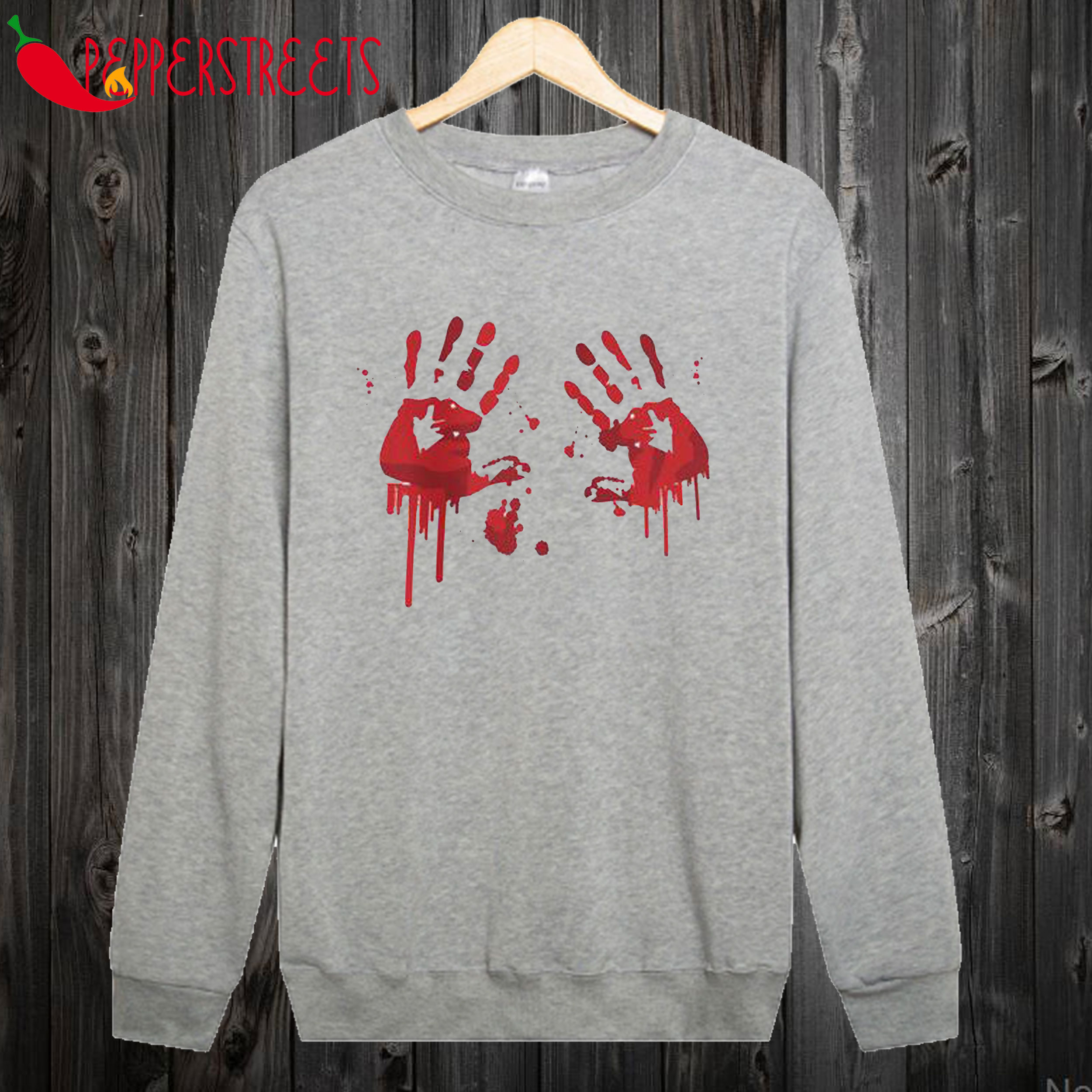 Halloween Bloody Hands Sweatshirt