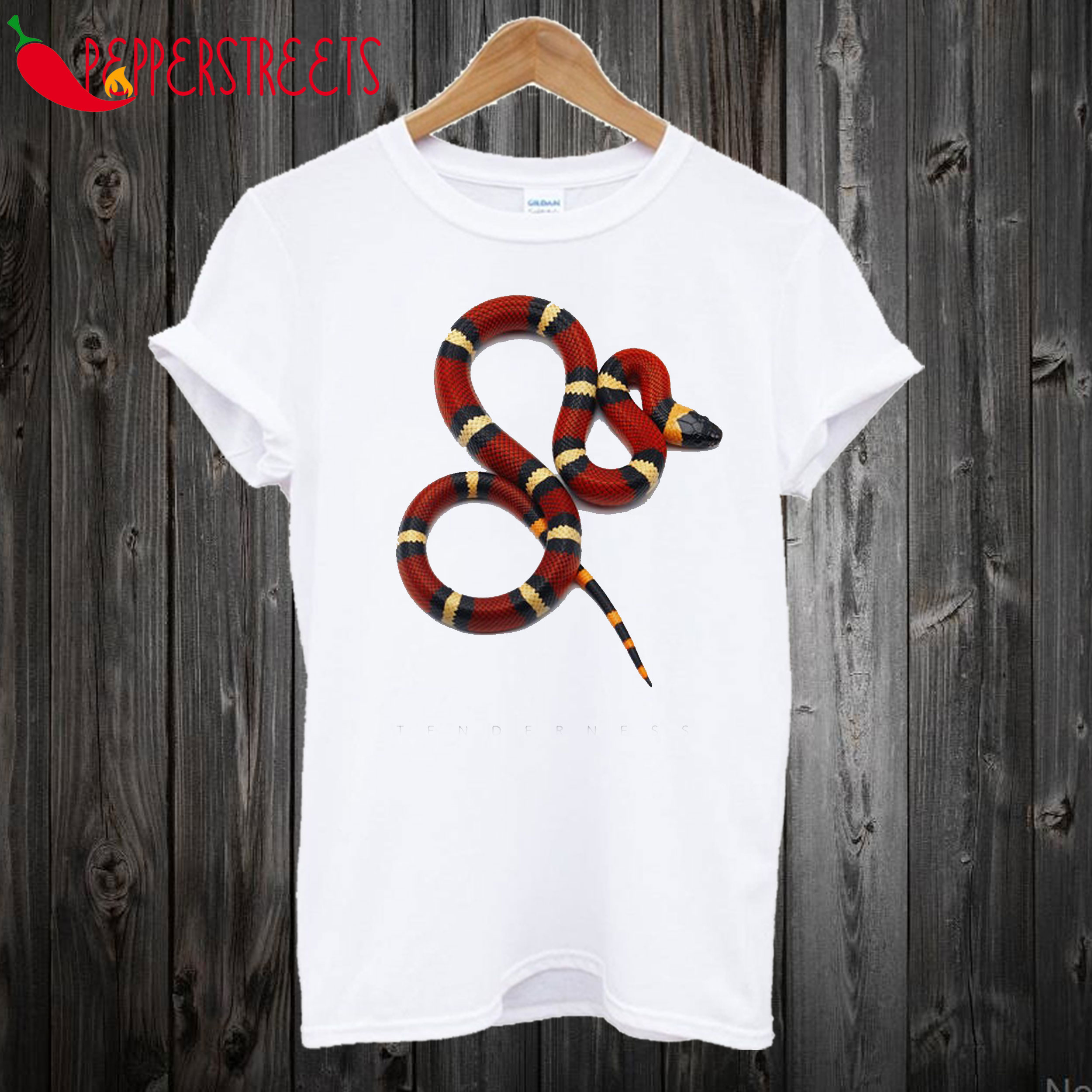 Snake White White T-Shirt