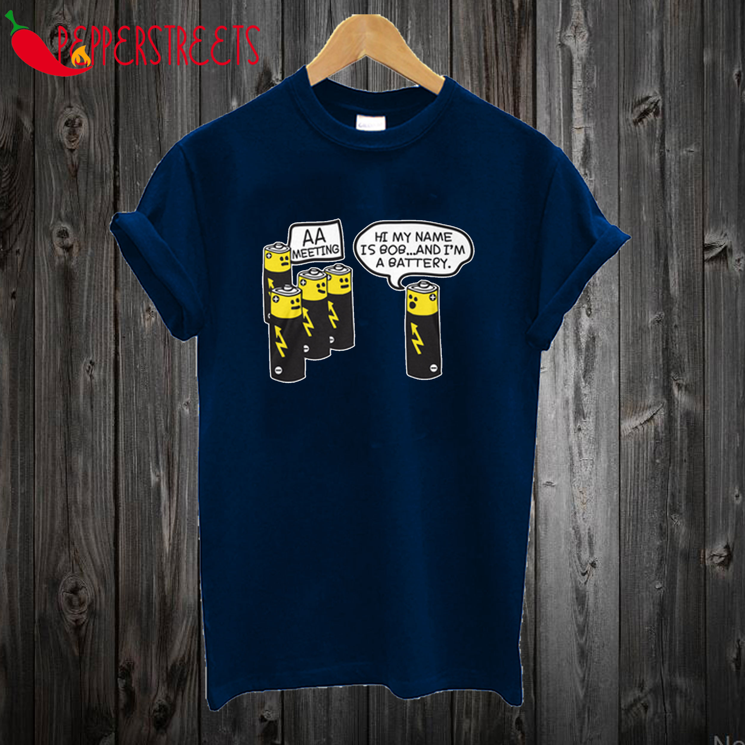 AA Battery Funny T shirt