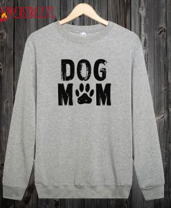 Dog Mom Tops Dog Paw Sweatshirt