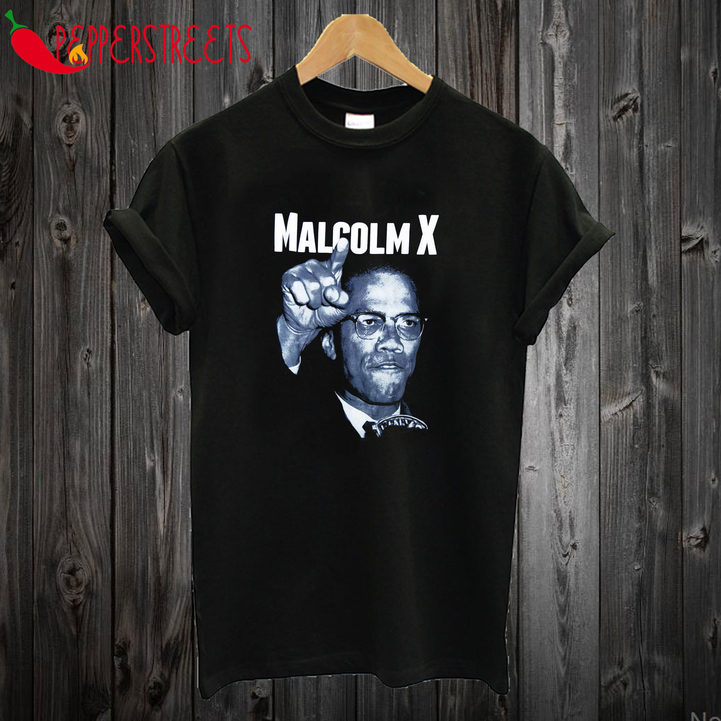 Malcom X Balck T Shirt
