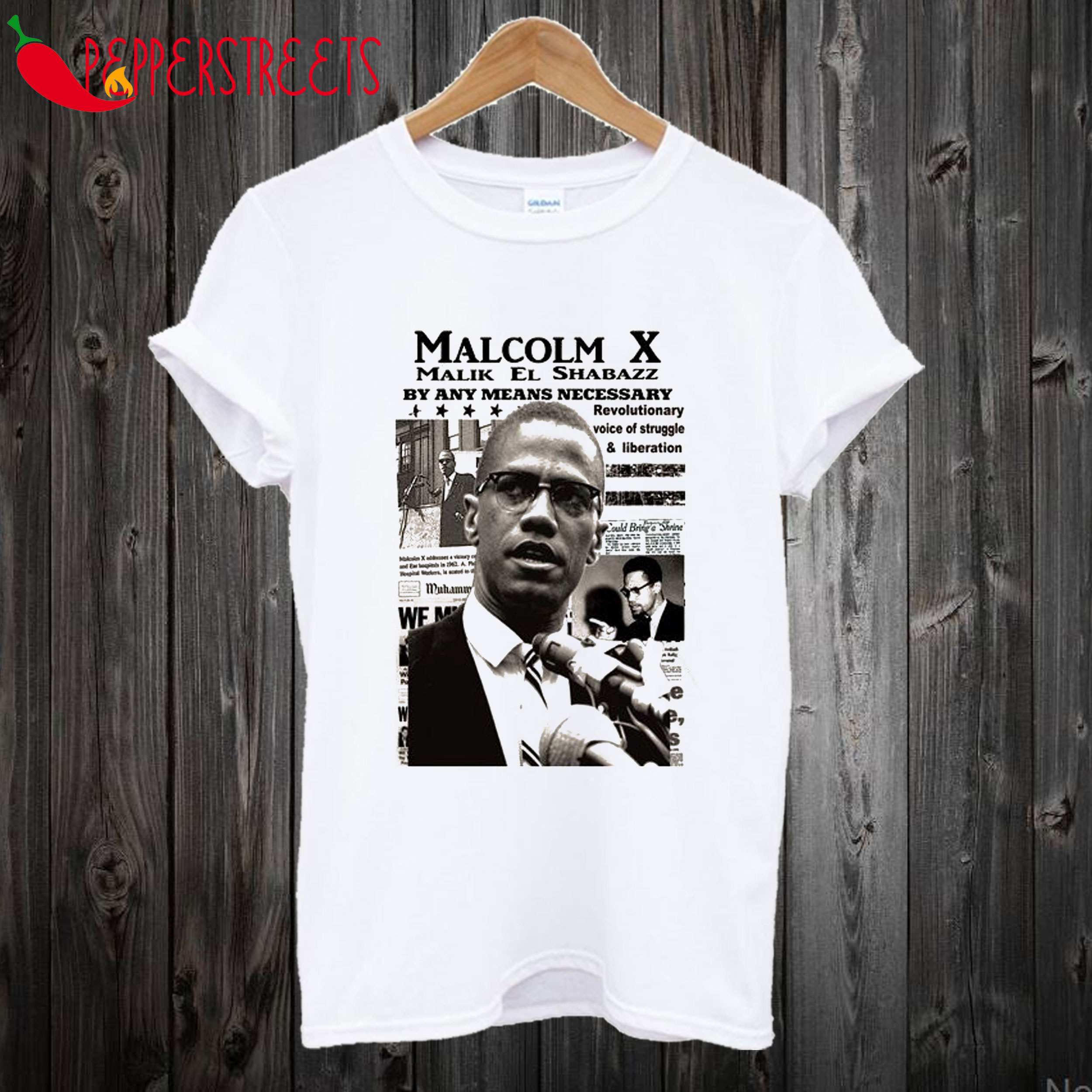 Malcom X Malik El Shabazz T Shirt