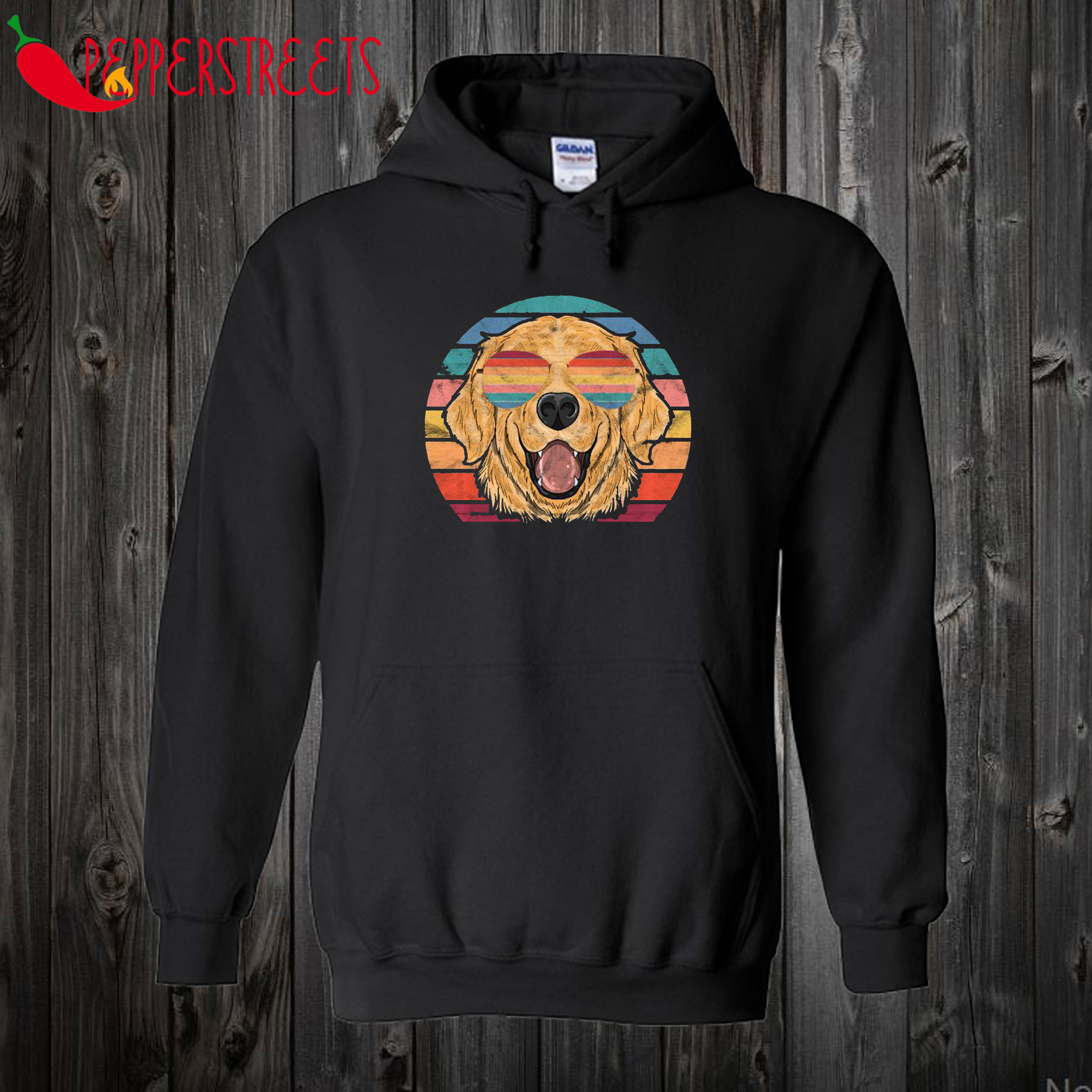 Stay Golden Retriever Dog Pullover Hoodie