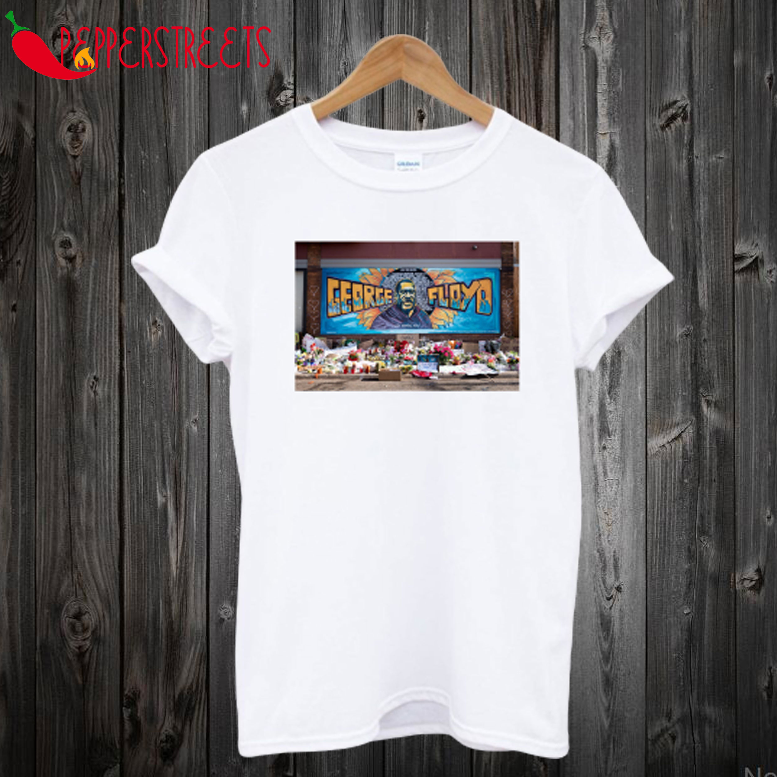 George Floyd Mural Still Can’t Breathe T shirt