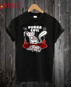 Purrr Evil – Cat Spell Demon Witch T-Shirt