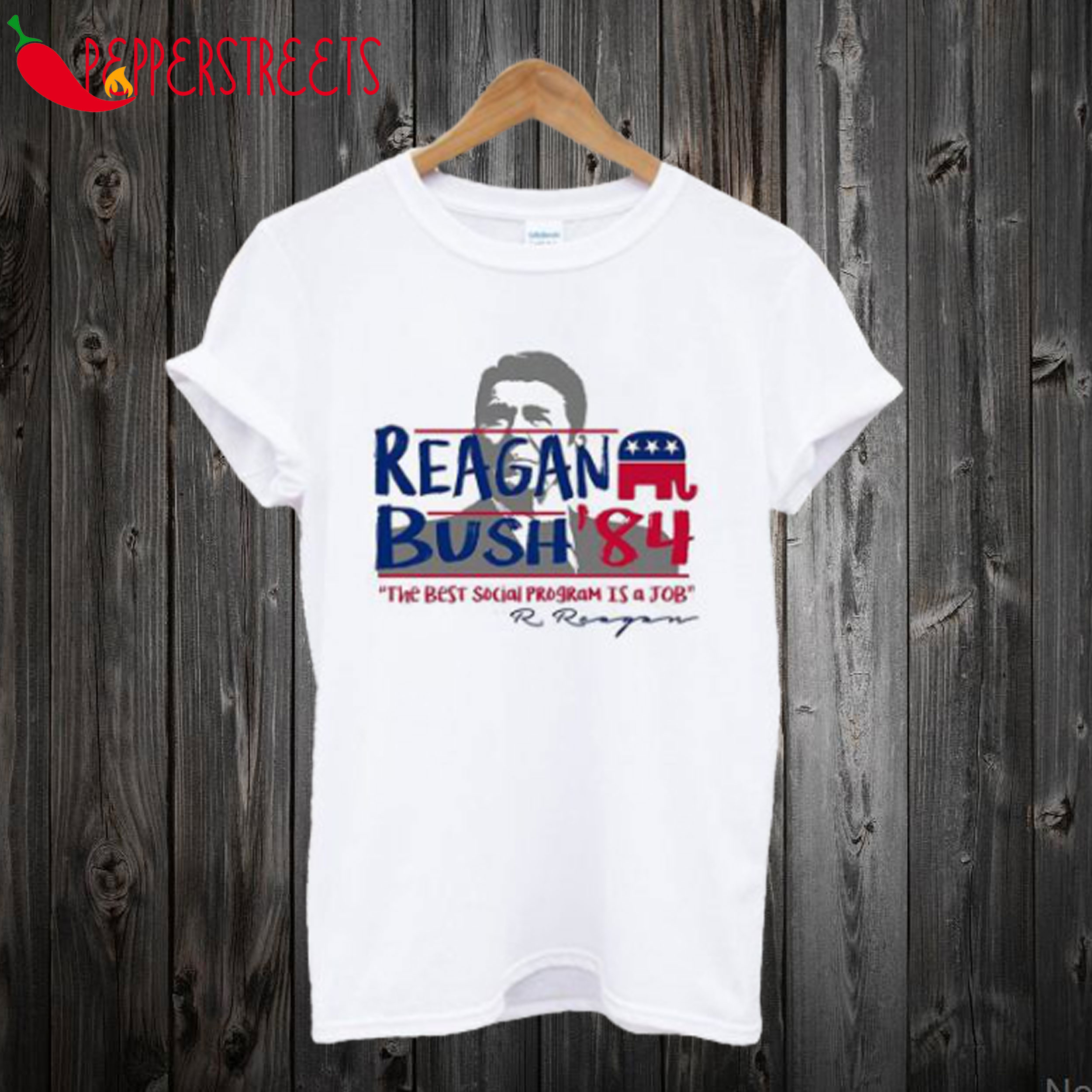 Reagan Bush ’84 The Best Social Program Is A Job T Shirt