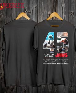 45 Years Of Jaws Thank You For The Memories T Shirt