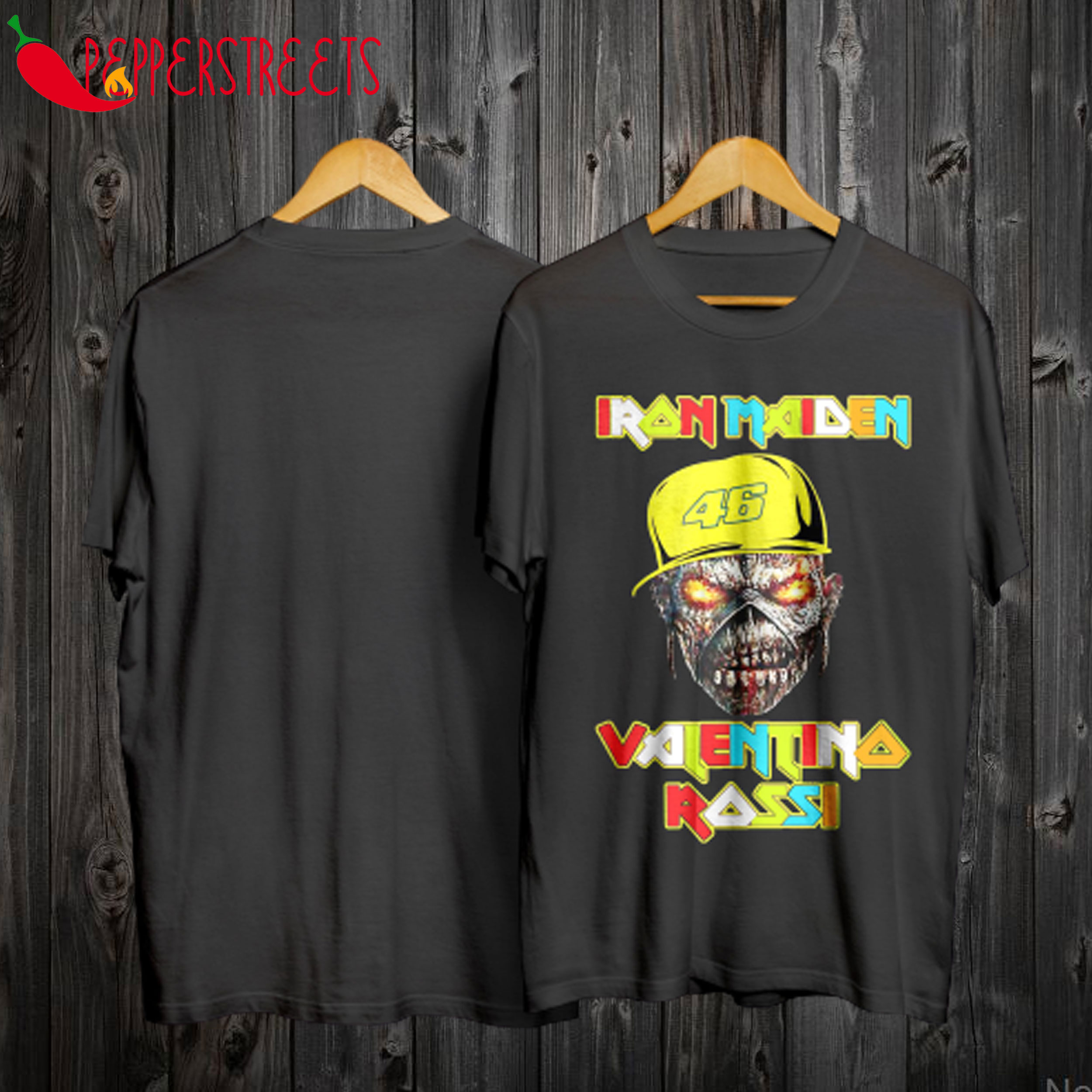 46 Racer Iron Maiden Valentino Rossi T Shirt
