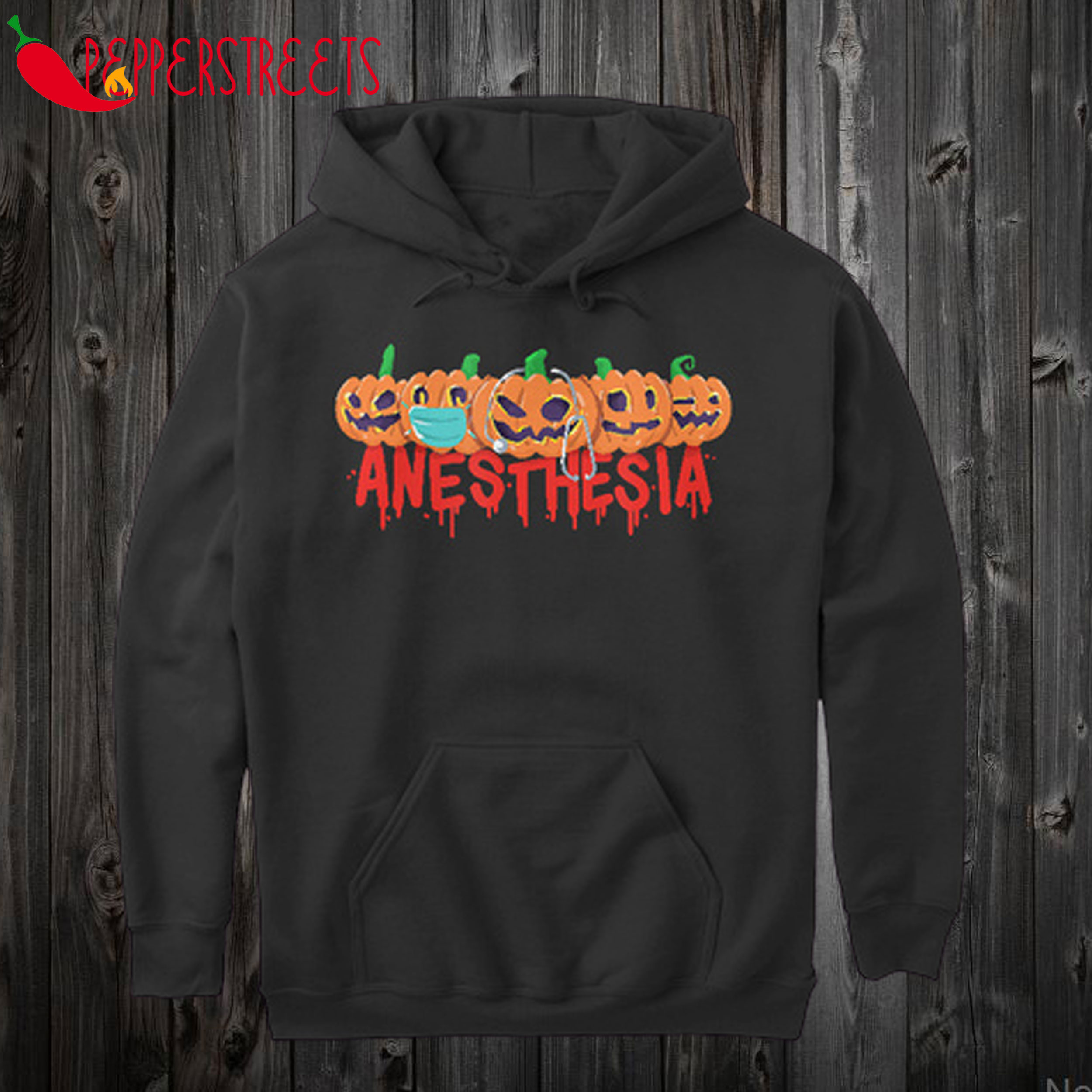 Anesthesia Pumpkins with mask Hoodie