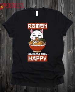 Ramen Cat Lover T Shirt