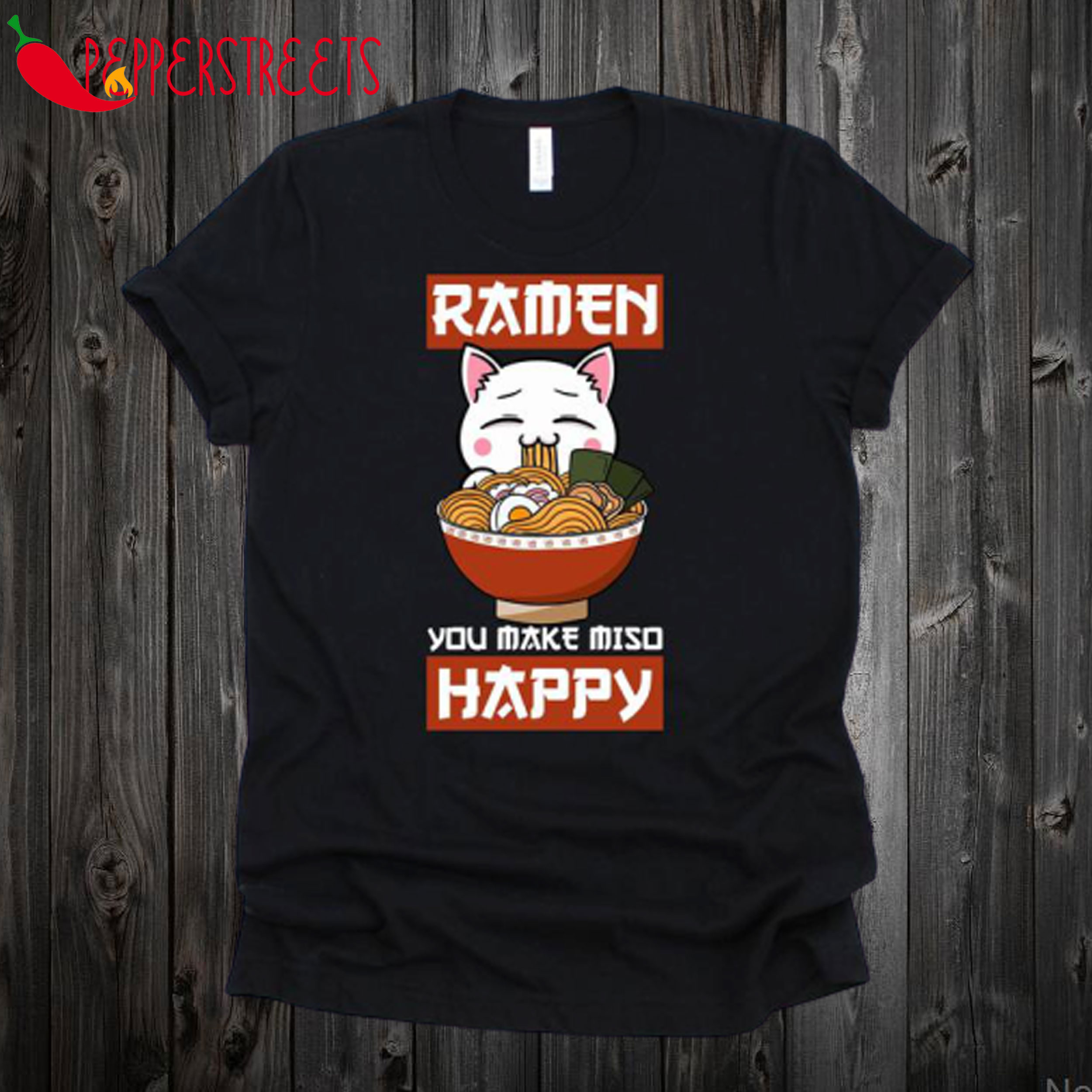 Ramen Cat Lover T Shirt