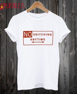 Vlone No Snitching Anytime T Shirt Front