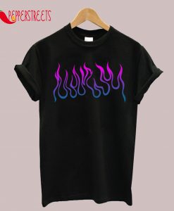 Blue and Pink Flames T-Shirt