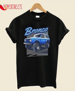 Classic Ford Bronco Blue T-Shirt