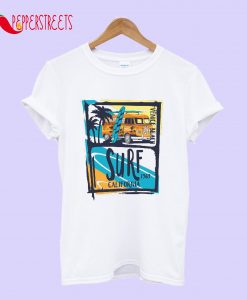 Cool Summer California Surfer Graphic Tee T-Shirt