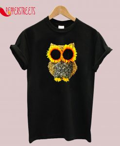 Hippie Owl Sunflower T-Shirt