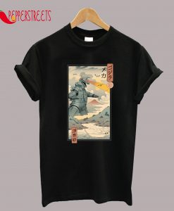 Mecha Kaiju Ukiyo-e T-Shirt